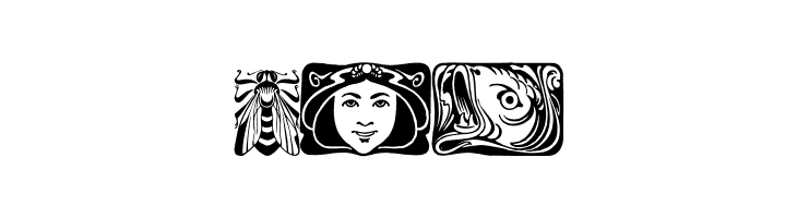 Jugendstil Ornamente  Free Fonts Download