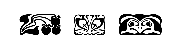 Jugendstil Ornamente  Free Fonts Download