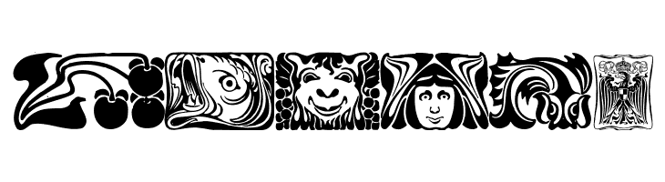 Jugendstil Ornamente  Free Fonts Download