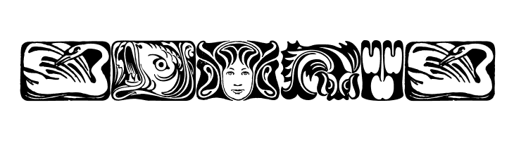 Jugendstil Ornamente  Free Fonts Download