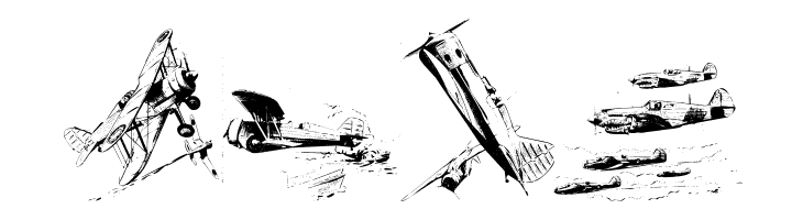 WarIIWarplanes  Free Fonts Download