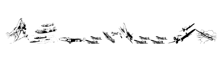 WarIIWarplanes  Free Fonts Download