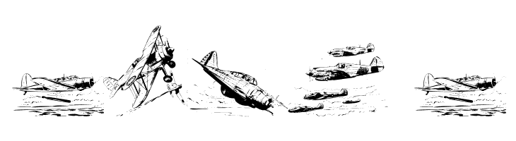 WarIIWarplanes  Free Fonts Download