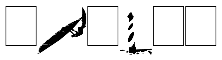 Surf Bat [Windsurfing Dingbats]  Free Fonts Download