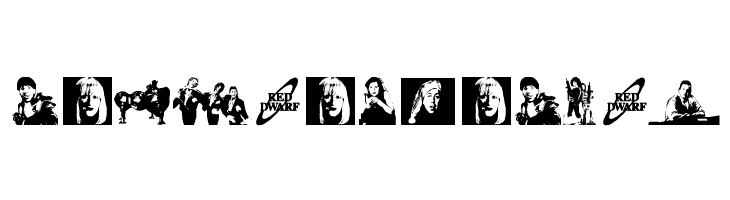 RED DWARF CHARACTERS  Free Fonts Download