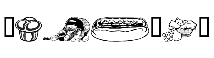 wmfood2  Free Fonts Download