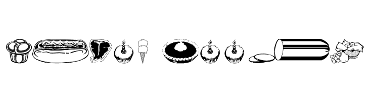 wmfood2  Free Fonts Download