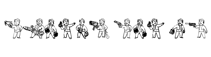 Pip Boy Weapons Dingbats  Free Fonts Download