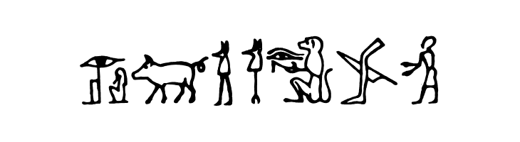 Hieroglify  Free Fonts Download