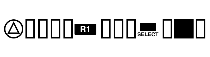 Playstation Buttons  Free Fonts Download