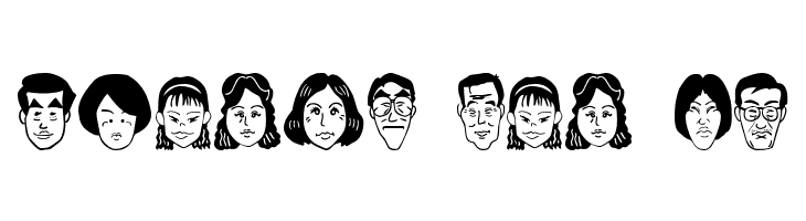 SakabePeople06  Free Fonts Download