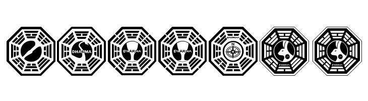 Dharma Initiative Logos  Free Fonts Download
