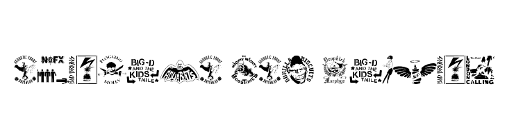 stencilpunks band logos 0001  Free Fonts Download