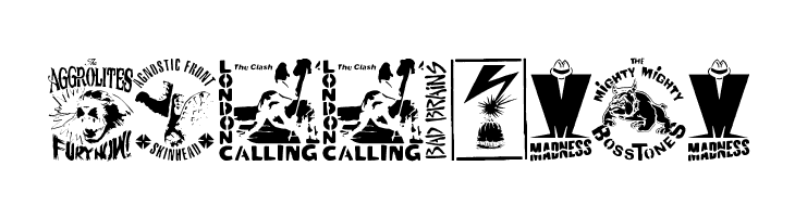 stencilpunks band logos 0001  Free Fonts Download