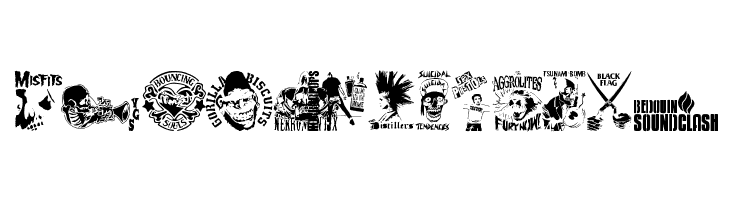 stencilpunks band logos 0001  Free Fonts Download