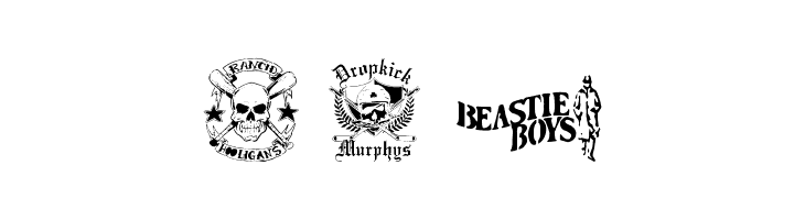 stencilpunks band logos 0001  Free Fonts Download