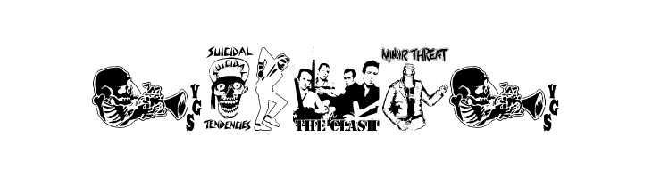 stencilpunks band logos 0001  Free Fonts Download