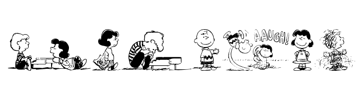 Peanuts Gang Dings  Free Fonts Download