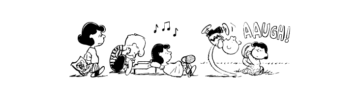 Peanuts Gang Dings  Free Fonts Download