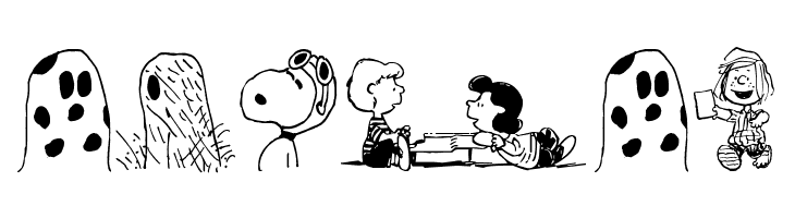 Peanuts Gang Dings  Free Fonts Download