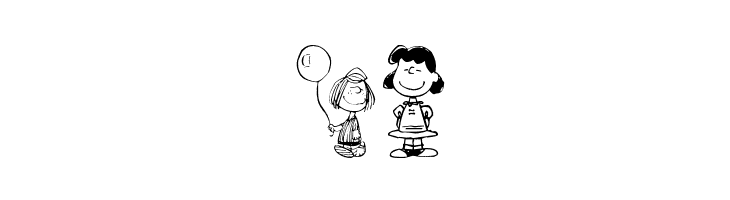 Peanuts Gang Dings  Free Fonts Download