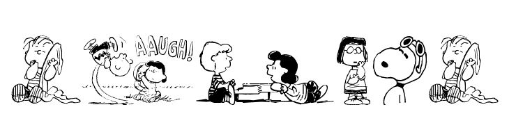 Peanuts Gang Dings  Free Fonts Download