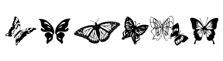 Butterflies  Free Fonts Download