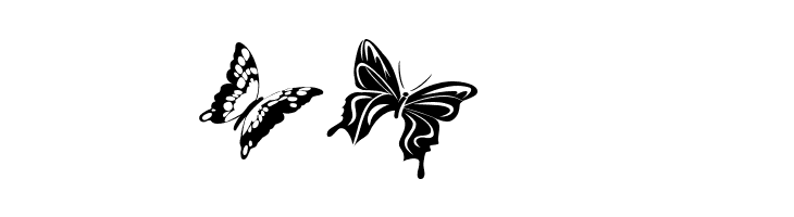 Butterflies  Free Fonts Download