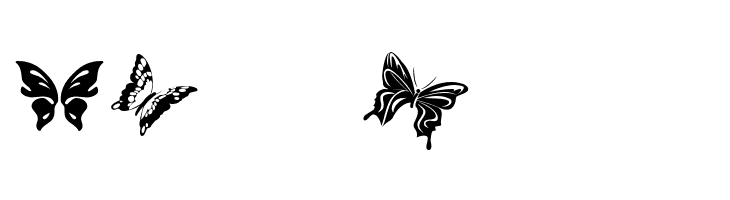 Butterflies  Free Fonts Download