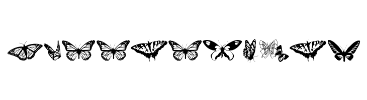 Butterflies  Free Fonts Download