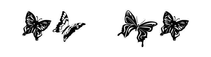 Butterflies  Free Fonts Download