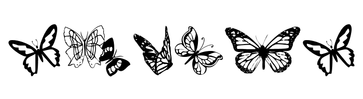 Butterflies  Free Fonts Download