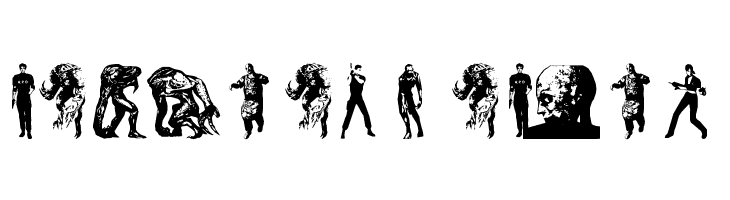 resident evil characters  Free Fonts Download