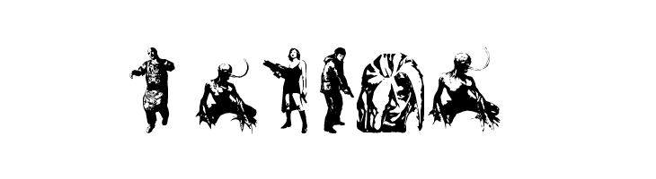 resident evil characters  Free Fonts Download
