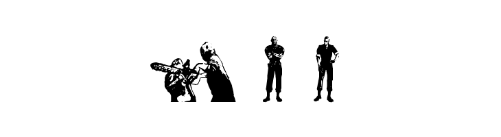 resident evil characters  Free Fonts Download