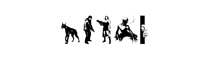 resident evil characters  Free Fonts Download