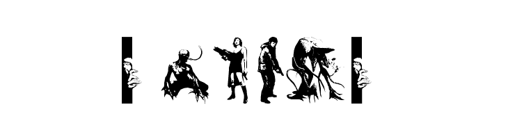 resident evil characters  Free Fonts Download