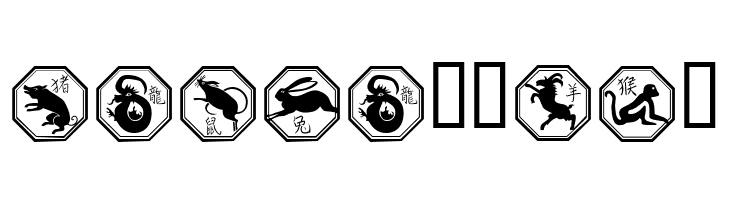 Chinese Zodiac  Free Fonts Download