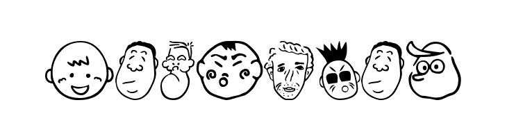 SakabePeople01  Free Fonts Download