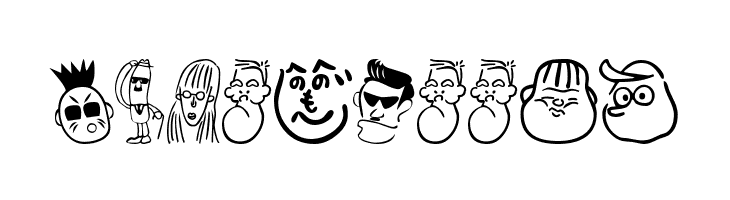 SakabePeople01  Free Fonts Download