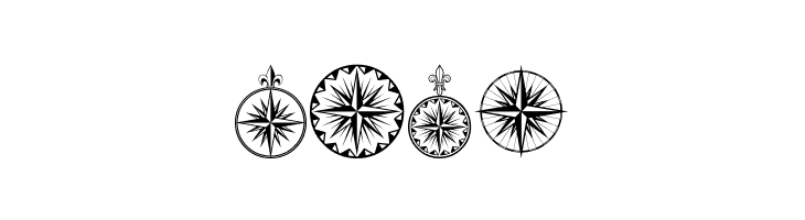 PR Compass Rose Normal  Free Fonts Download