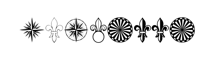 PR Compass Rose Normal  Free Fonts Download