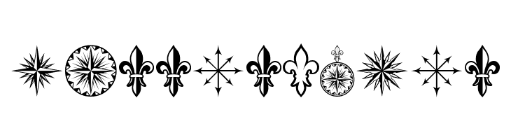 PR Compass Rose Normal  Free Fonts Download