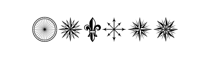 PR Compass Rose Normal  Free Fonts Download