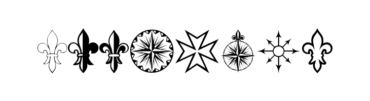 PR Compass Rose Normal  Free Fonts Download