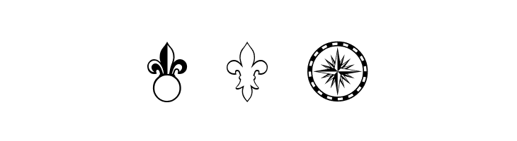PR Compass Rose Normal  Free Fonts Download
