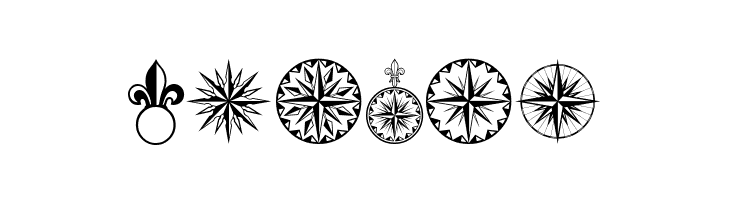 PR Compass Rose Normal  Free Fonts Download