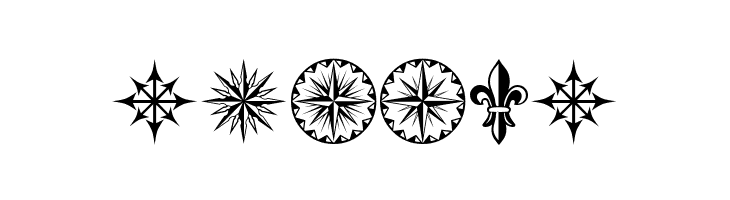 PR Compass Rose Normal  Free Fonts Download