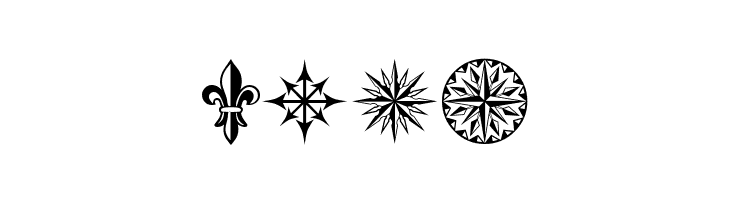 PR Compass Rose Normal  Free Fonts Download