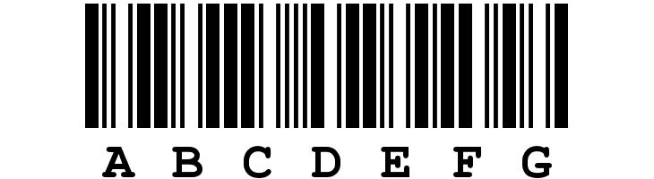 CIA-Code-39-Medium-Text  Free Fonts Download